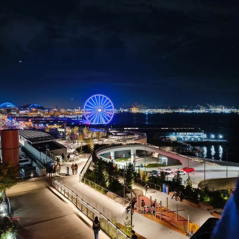 Waterfront at night