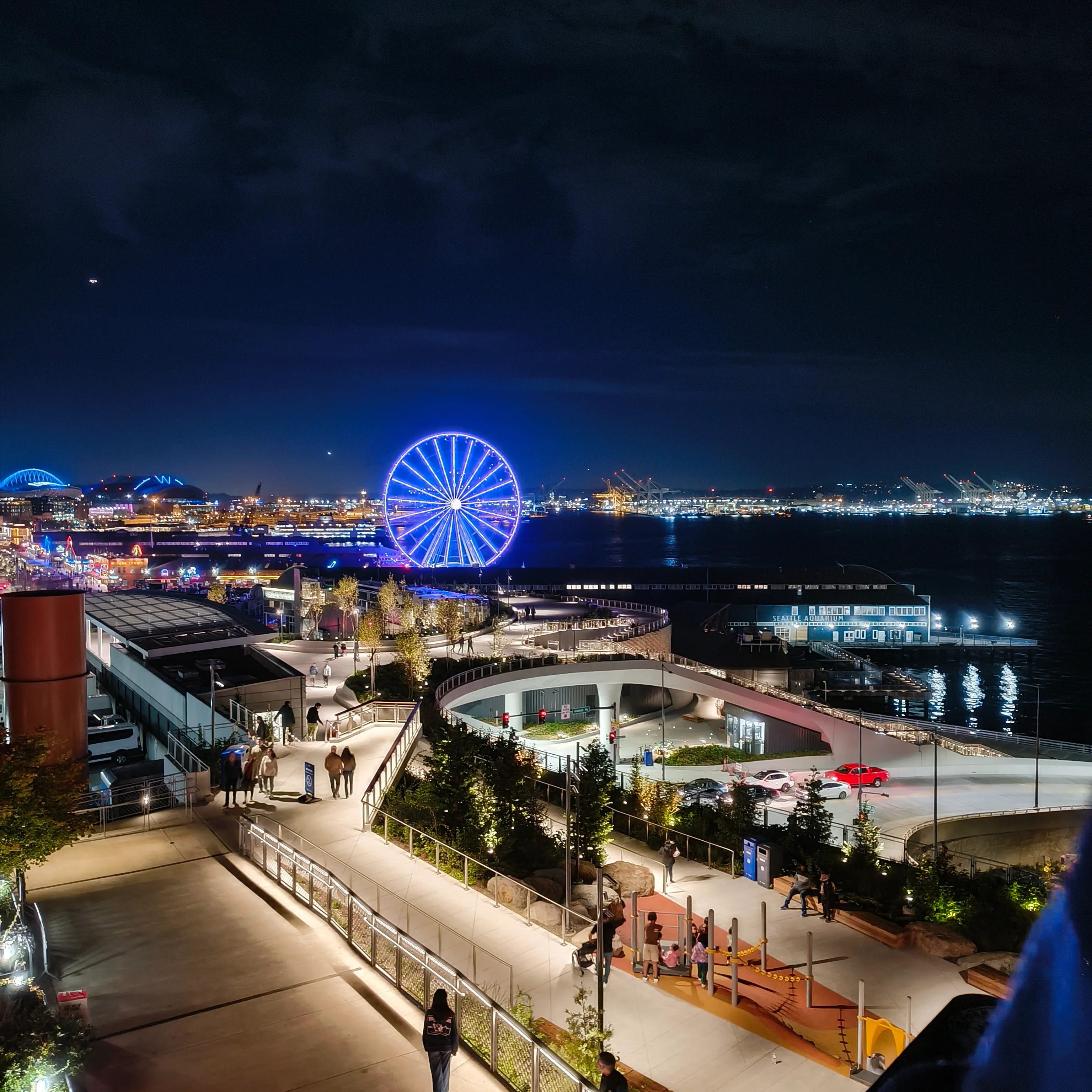 Waterfront at night